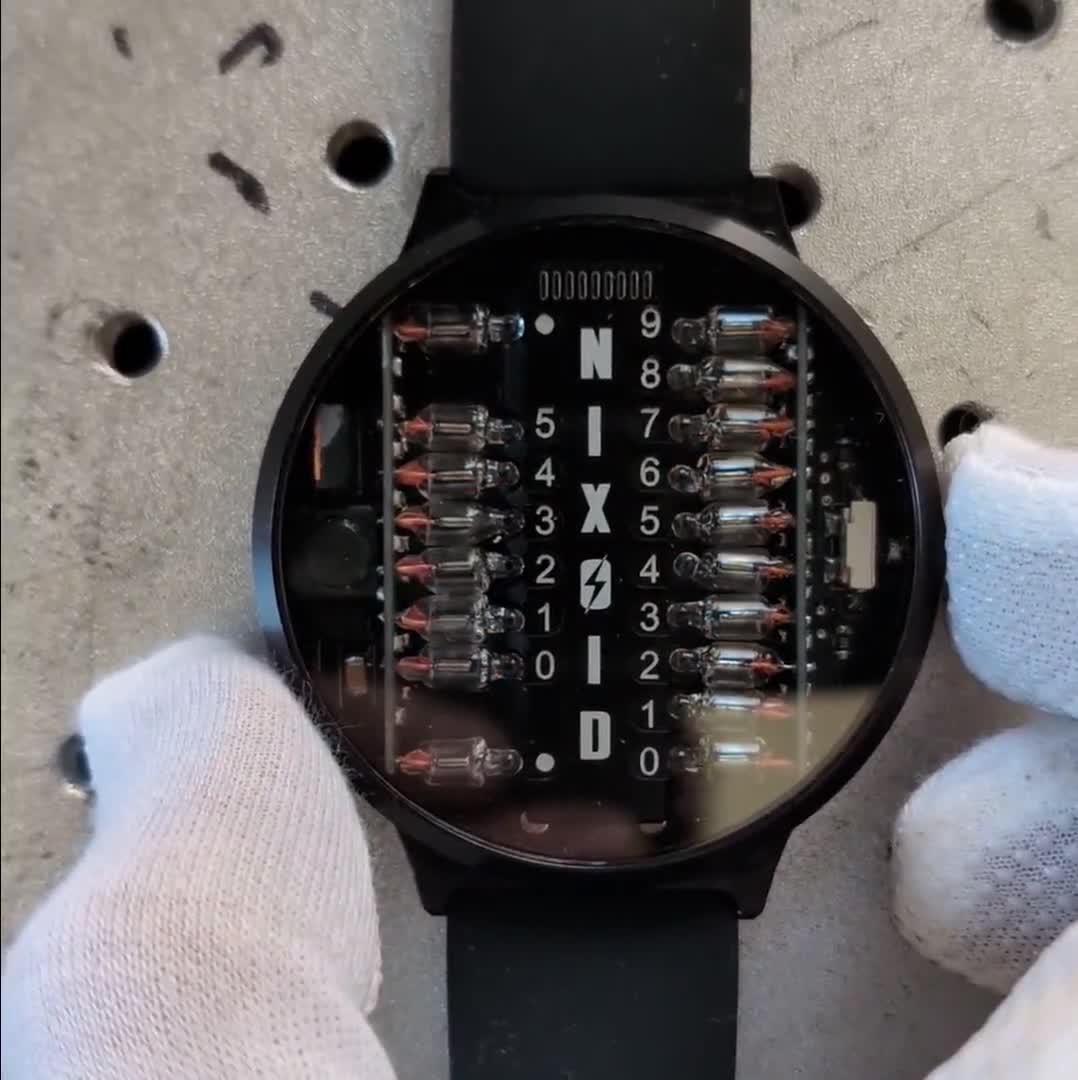 Neonix Nixie Tube Wrist Watch Wristwatch Clock Neon Lamps Nixoid