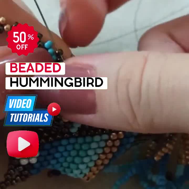 Beaded Hummingbird Pattern Video Tutorial - Beading Patterns