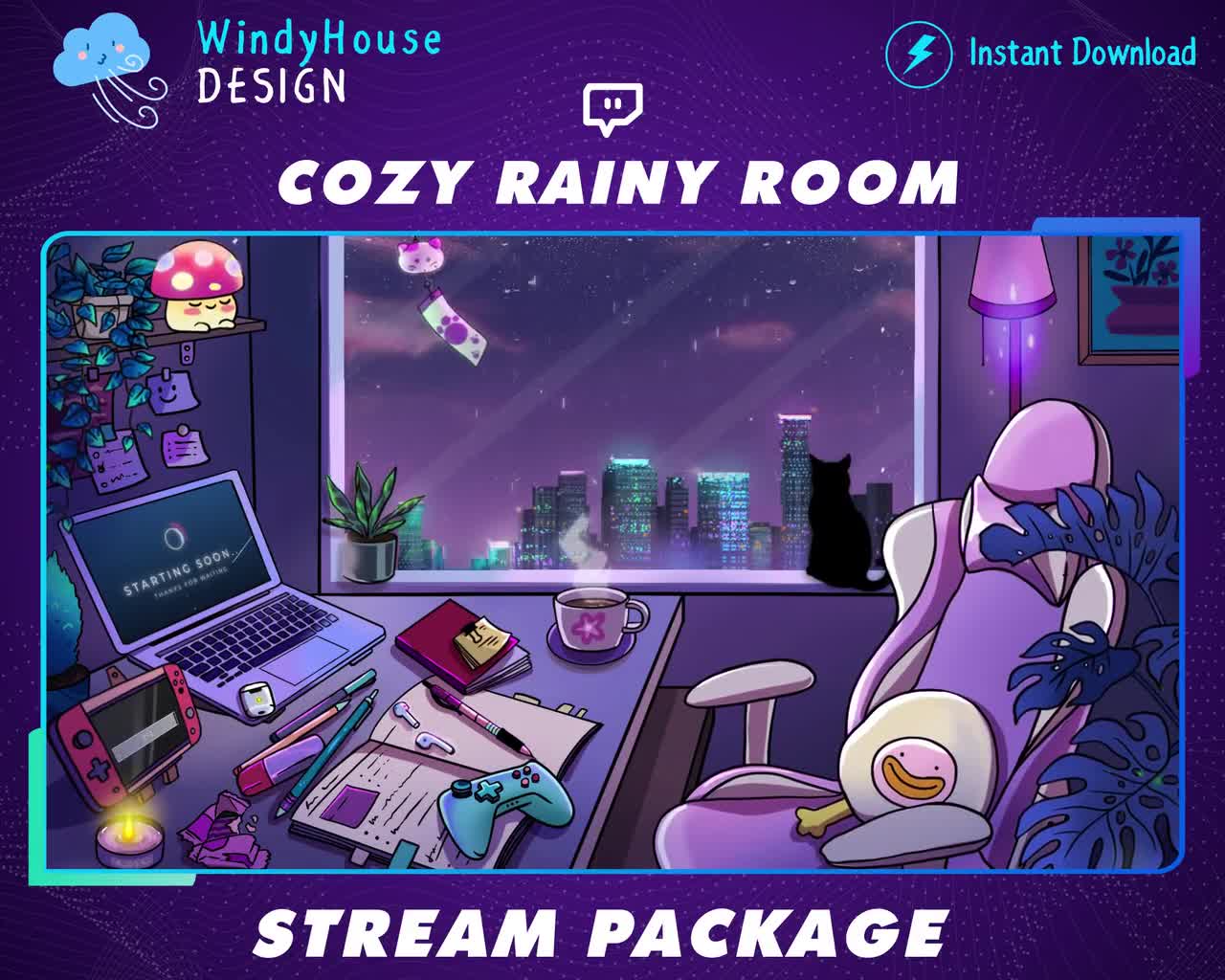 Cozy Night Stream Package – StreamSpell