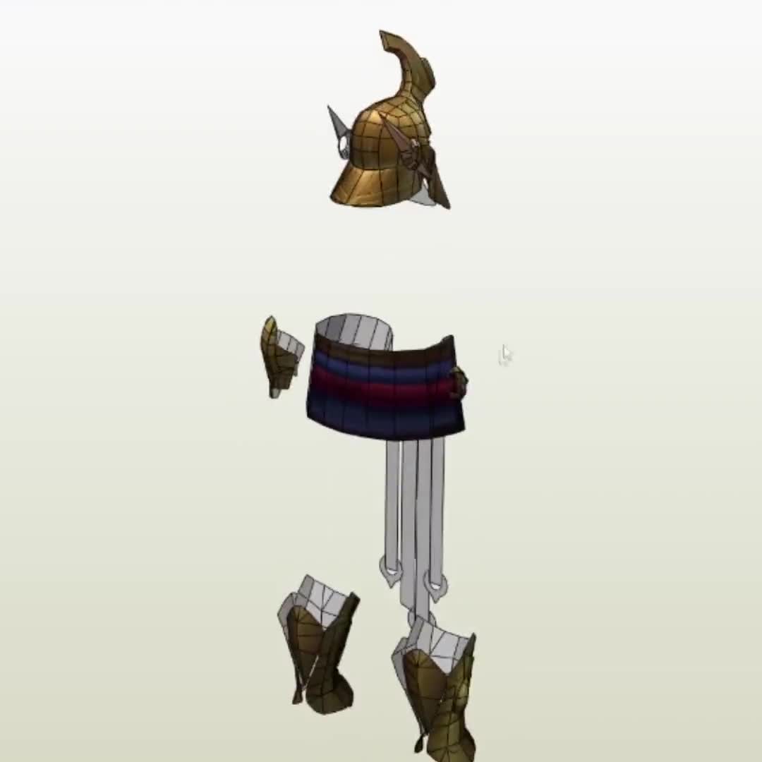 Pantheon Pepakura - Plantillas PDF y PDO para Cosplay (LoL, League of  Legends) - Patrón, Espuma EVA, image size:1080x1080