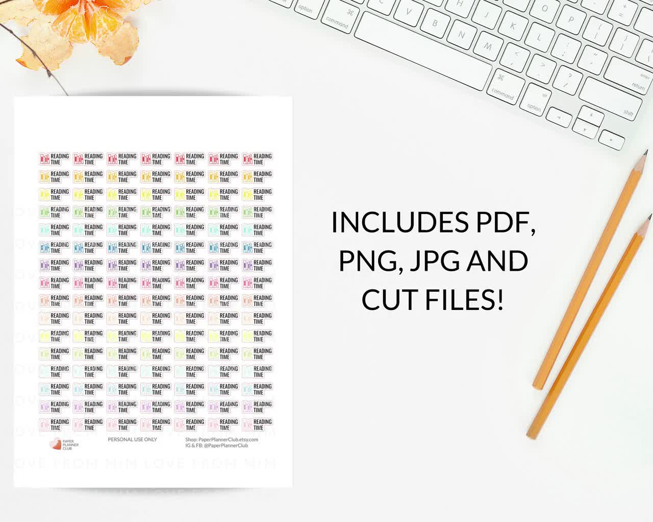 printable-reading-time-planner-sticker-reading-script-printable-stickers-reading-reminder-stickers-for-planners-etsy