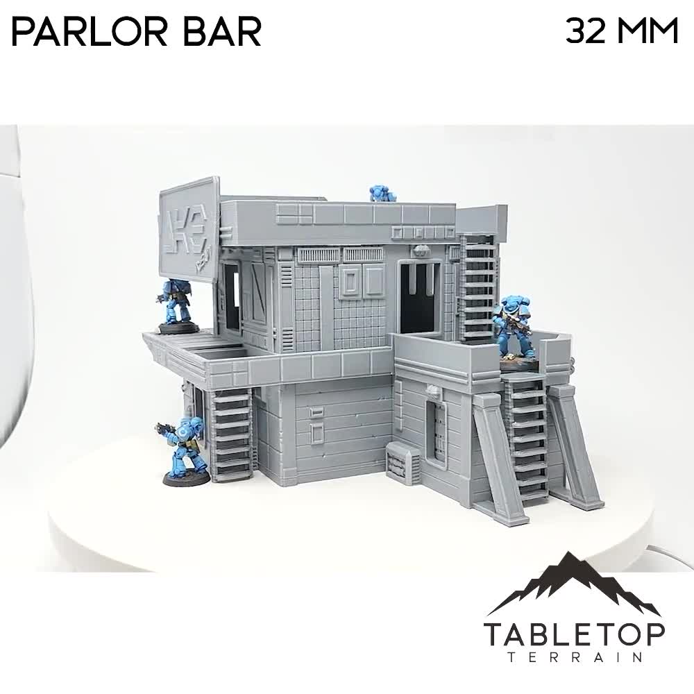 Midrim City Cyberpunk Parlor Bar - Star Wars Legion Building