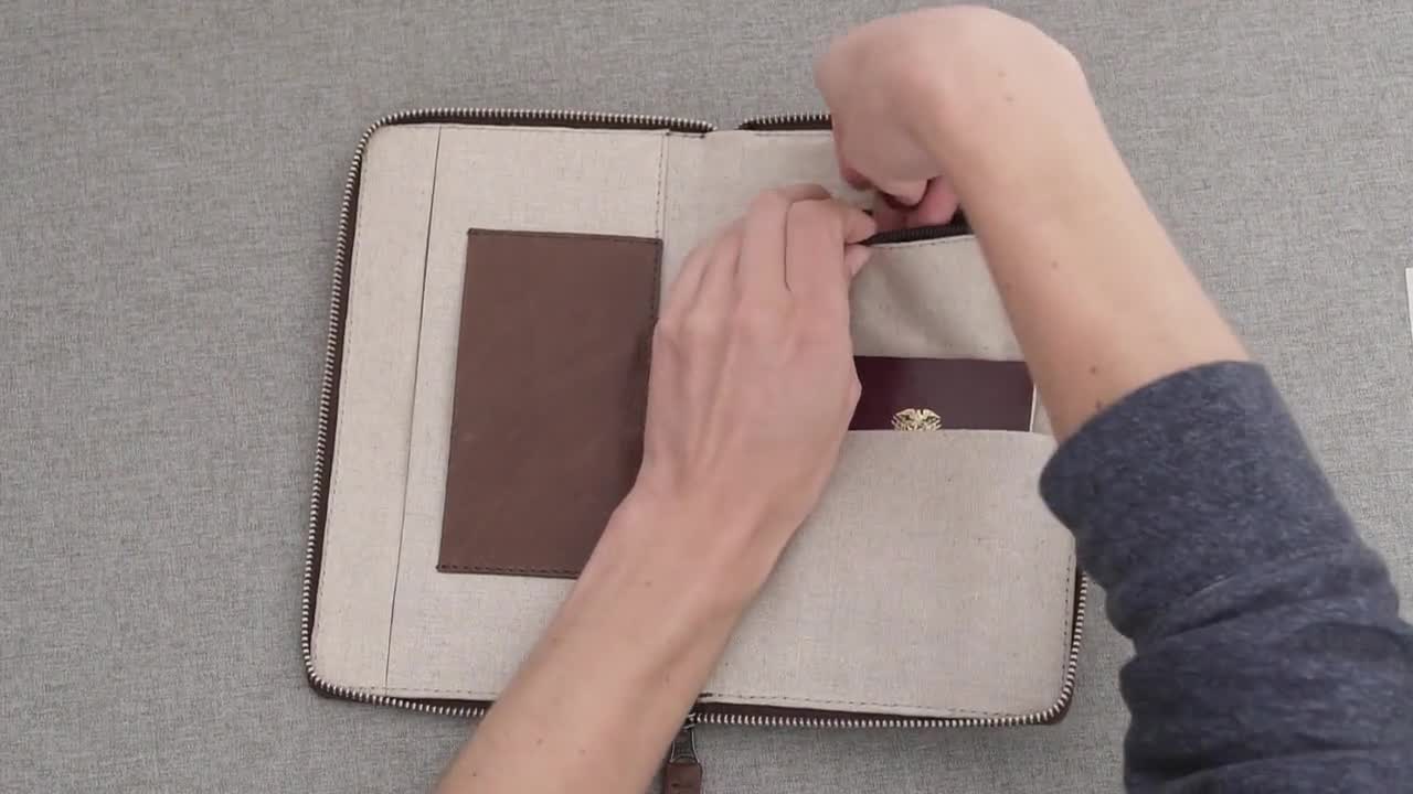 Handmade Passport Holder by Capra Leather