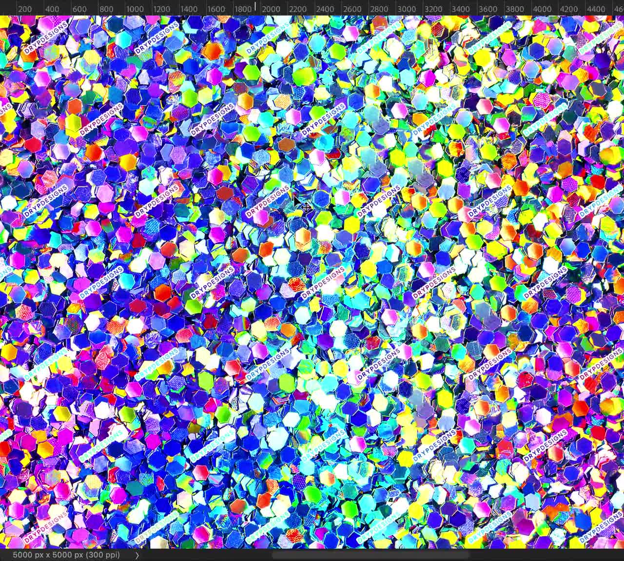 Sparkling Multicolored Holographic Wrapping Paper High-Res Stock