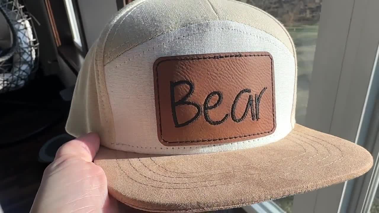 25-Pack Rectangle Leatherette Hat Patches (3x2") With Adhesive - Laserable Faux Leather Patches For DIY, Custom Hats & Repairs (Blue/Silver) - View #5