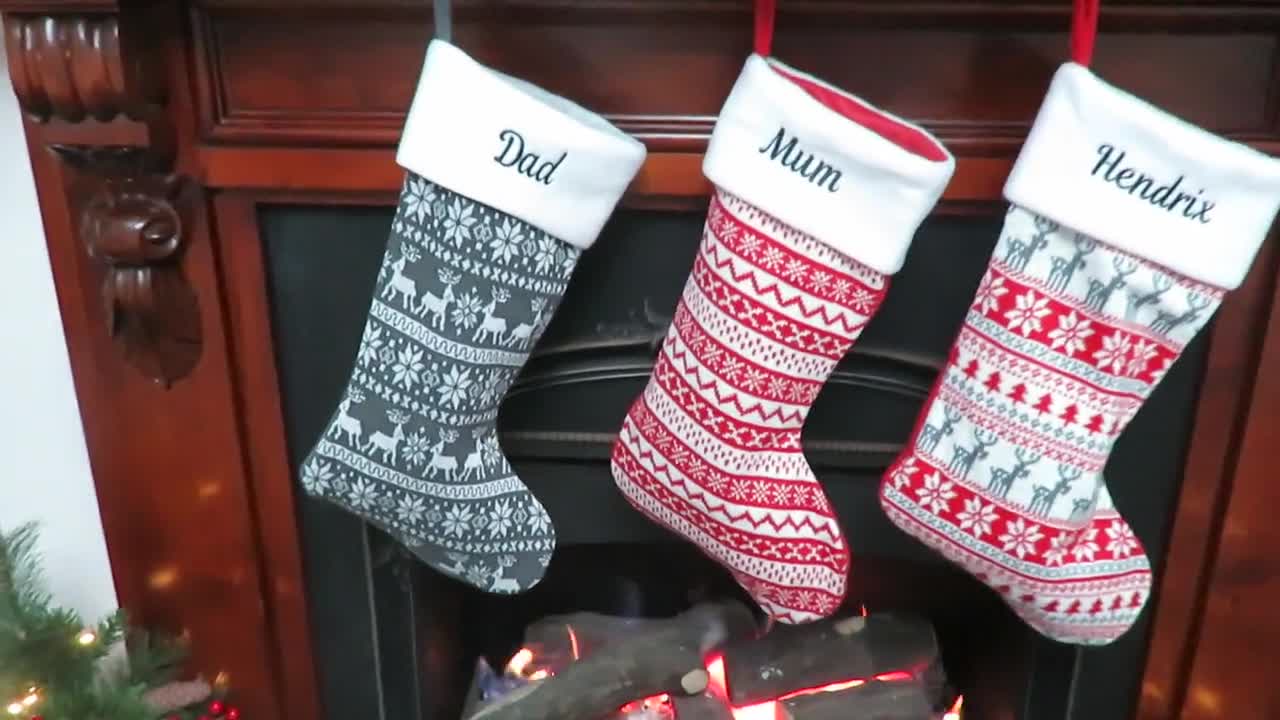 DIY! How to Paint Personalized Calligraphy Stockings for Christmas 
