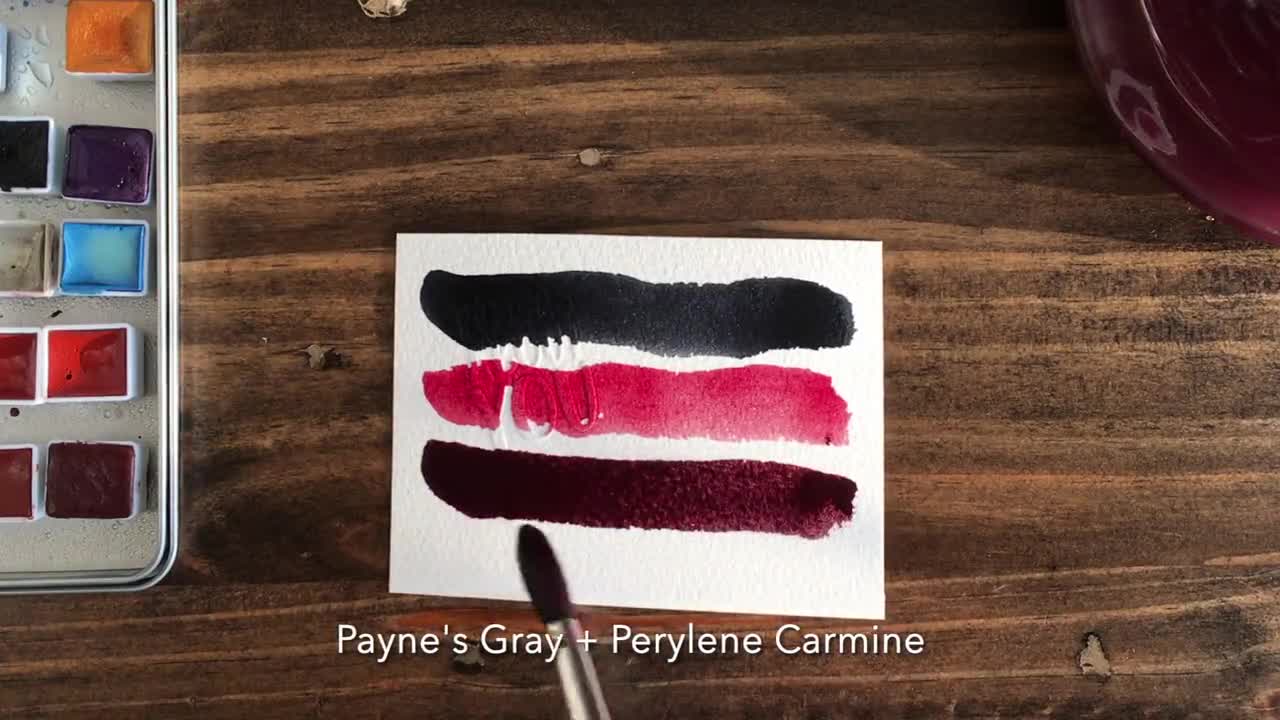 Handmade Watercolor Payne's Gray Convenience Color for Painting