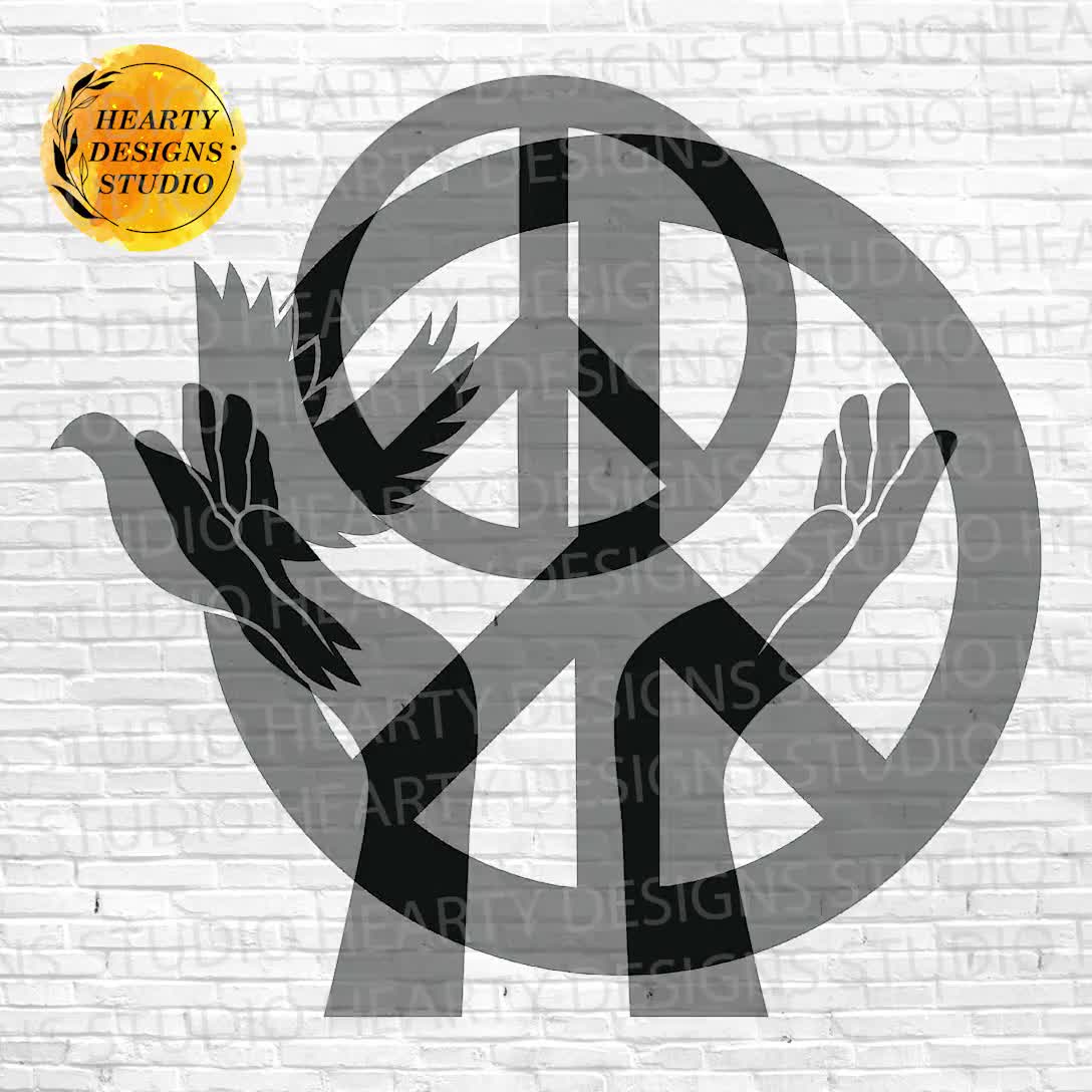 ピースサイン SVG バンドル: 勝利のシンボル クリップアート (デジタル