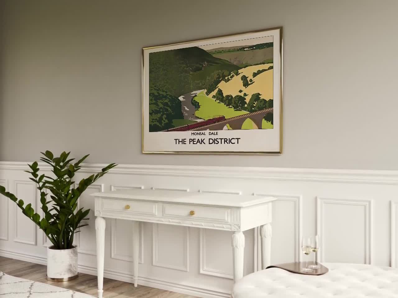 1930年代のピーク・ディストリクトの旅行ポスター：ヴィンテージの