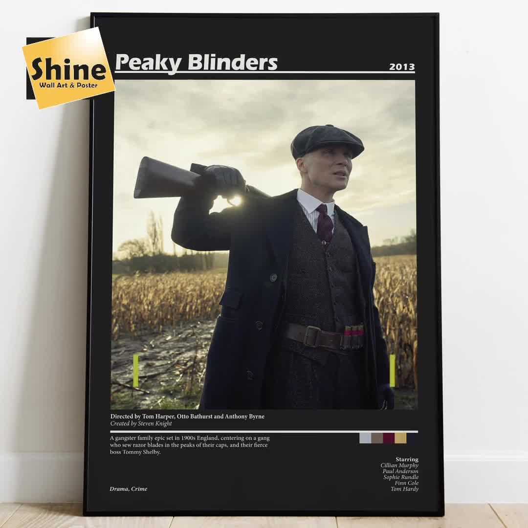 Peaky Blinders Crime Drama TV Series Vintage Thomas Shelby Wall Decor  Poster