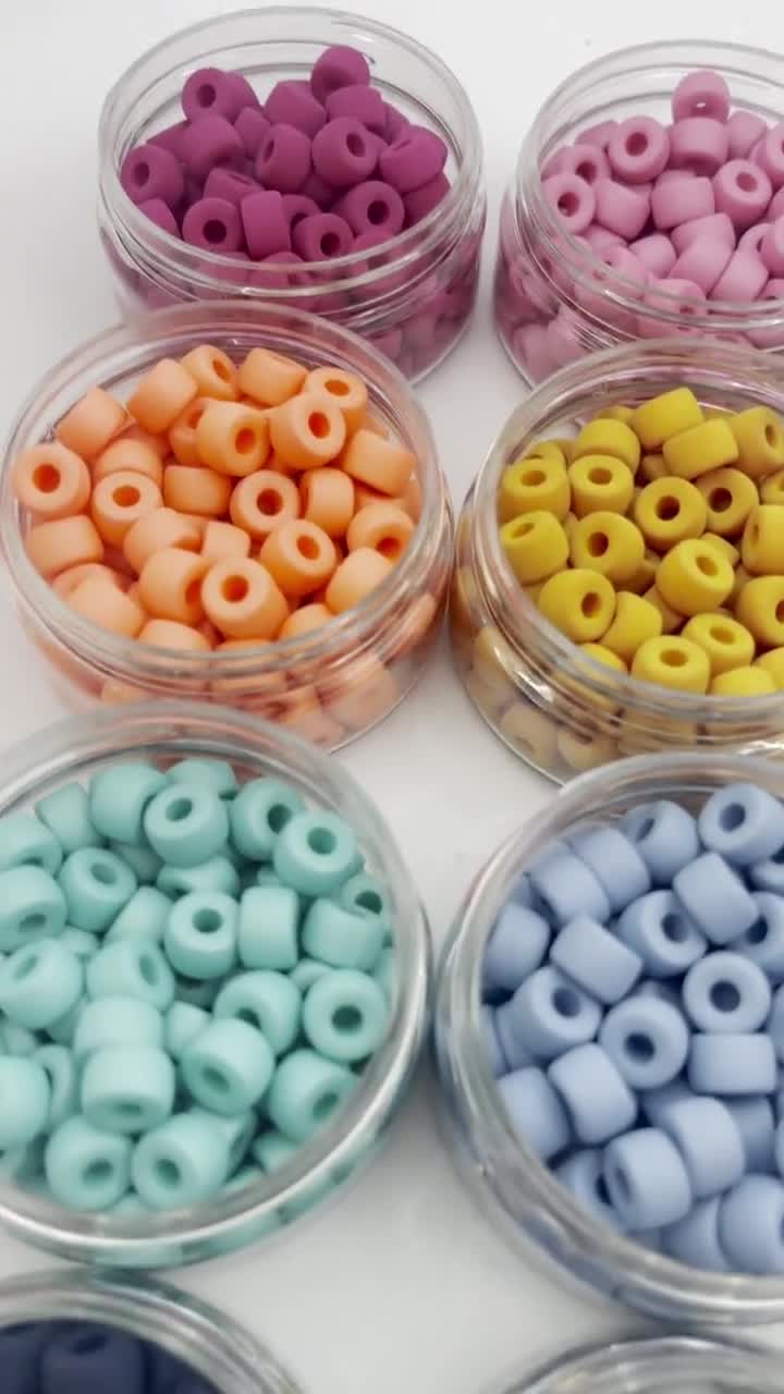 500 Pcs Silicone Beads Bulk Kit 12mm Bead with Rope for DIY