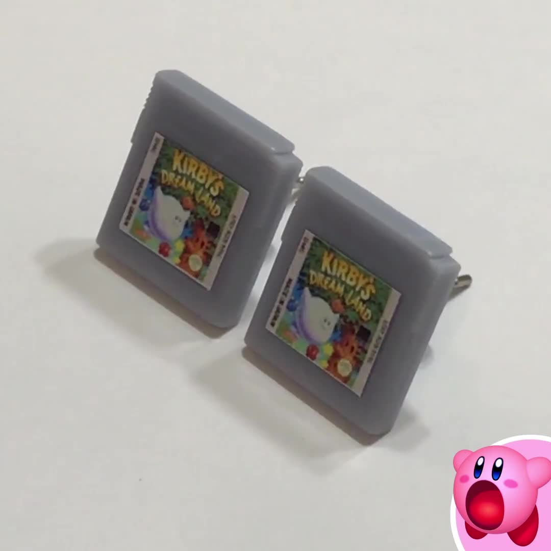 ゲームボーイカートリッジイヤリング、ファンメイド（ステンレススチール）