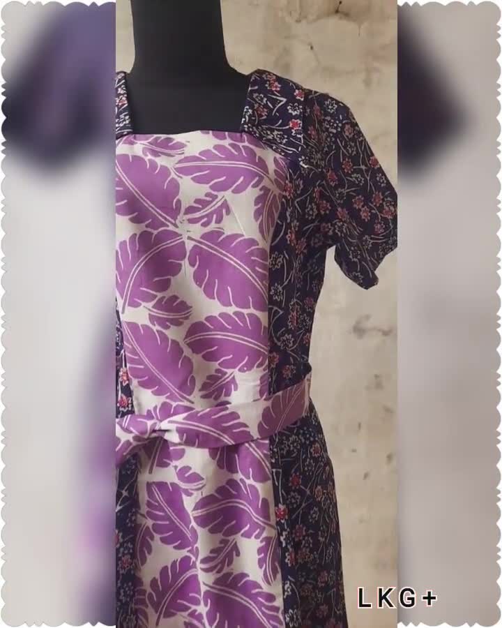 Indonesian batik dress Simple party batik dress handstamp batik classic Batik dress summer batik dress