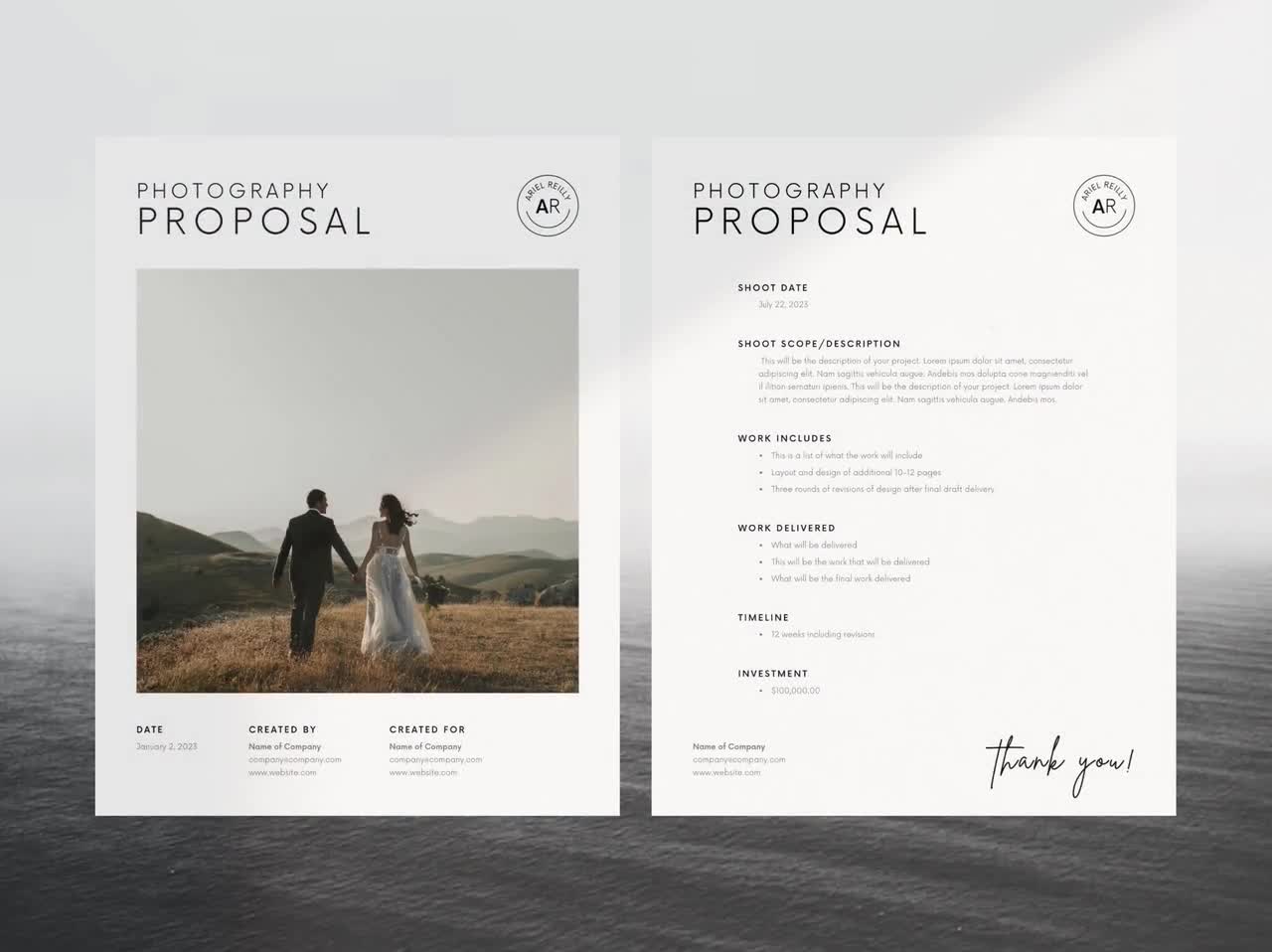 minimalist-photography-proposal-template-simple-canva-proposal-modern-contract-template-for-photographer-boho-photographer-proposal-etsy-denmark