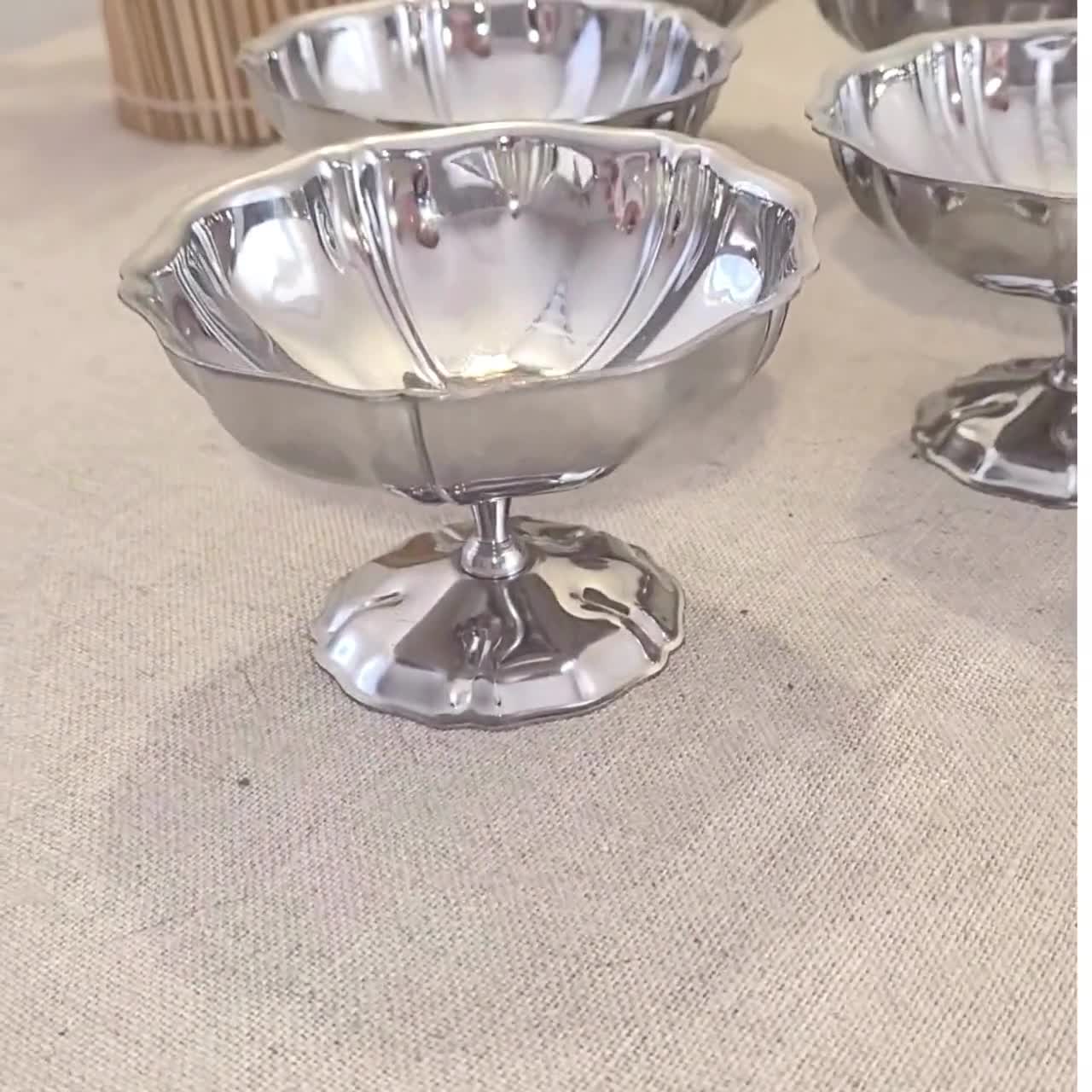 フランス アンティーク ヴィンテージ アイスクリームカップ