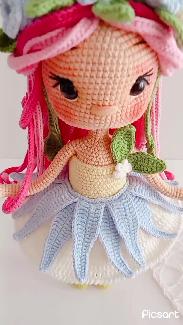 4 patterns in 1 Crochet doll pattern amigurumi doll patterns PDF