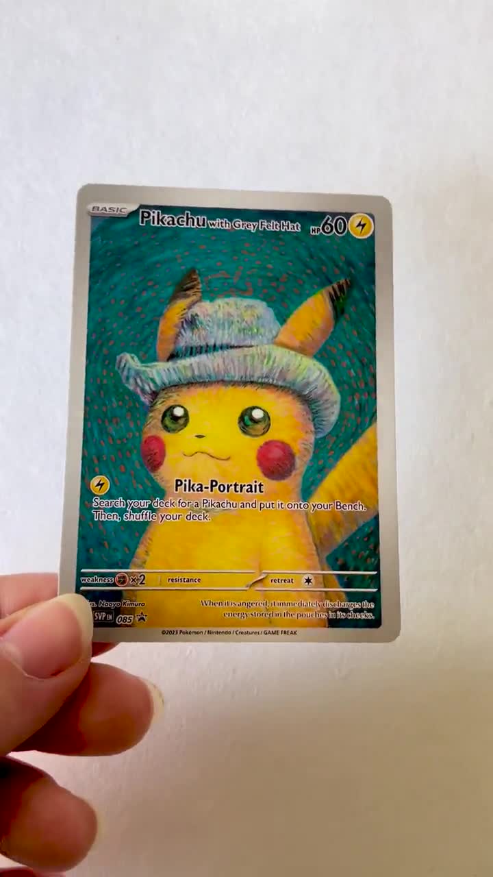 Pikachu with Gray Fish Hat ポケモンカード Pikachu with Grey Felt Hat - SV: Scarlet & Violet Promo Cards