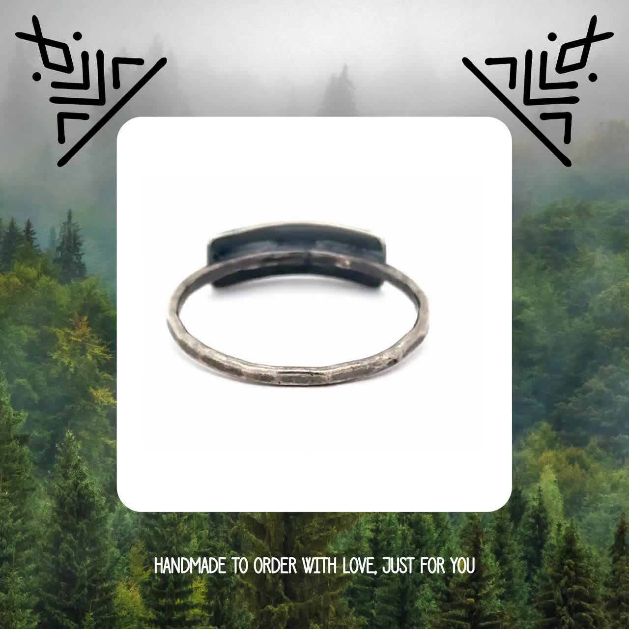 Pine Tree Ring - Forest Ring - Nature Jewelry - Evergreen Tree