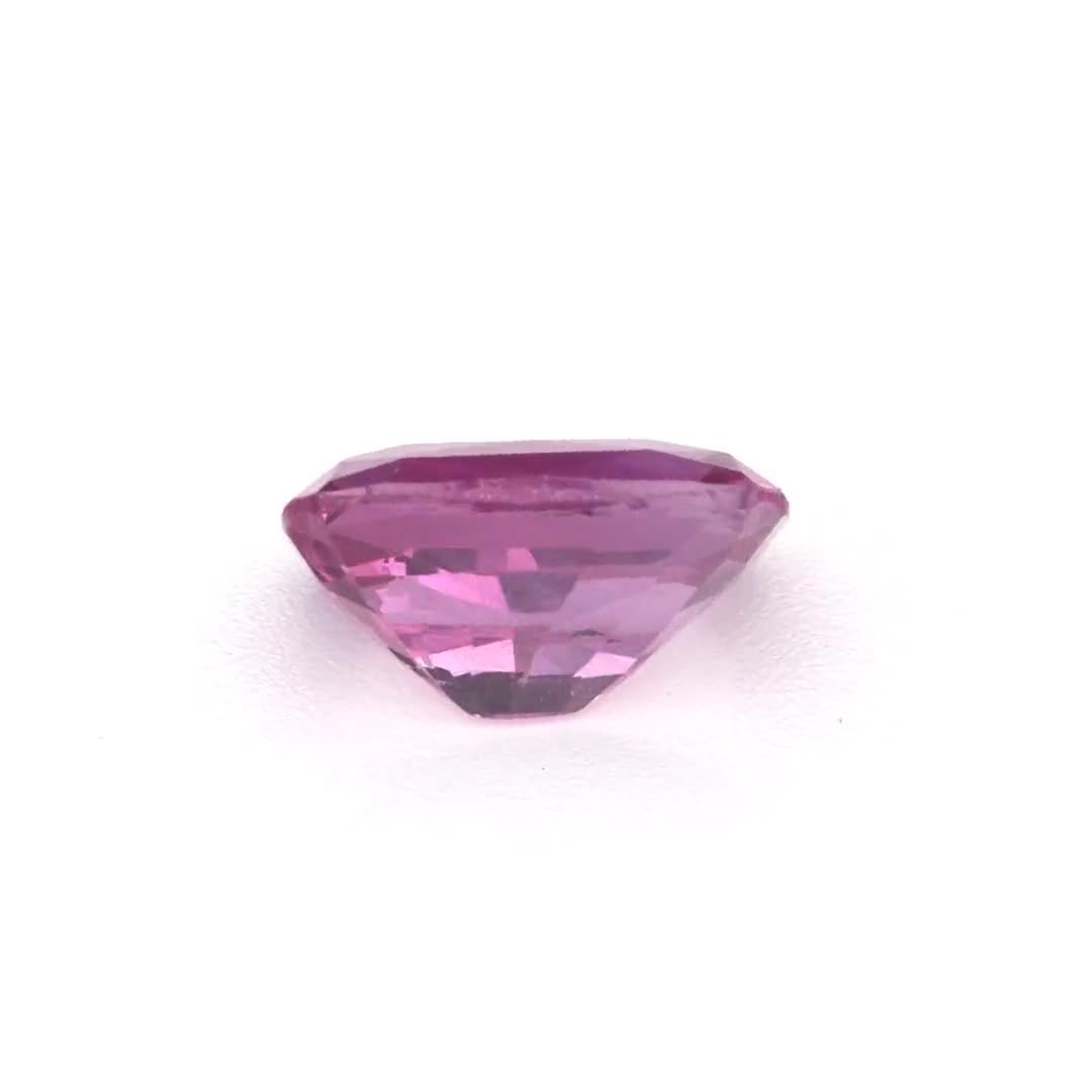 Saphir de Ceylan rose violet impeccable, coupe de pierre précieuse carrée en vrac, jeu de couleurs de bague en saphir de feu et fabrication de bijoux, pierre précieuse taillée 8x10x5 mm
