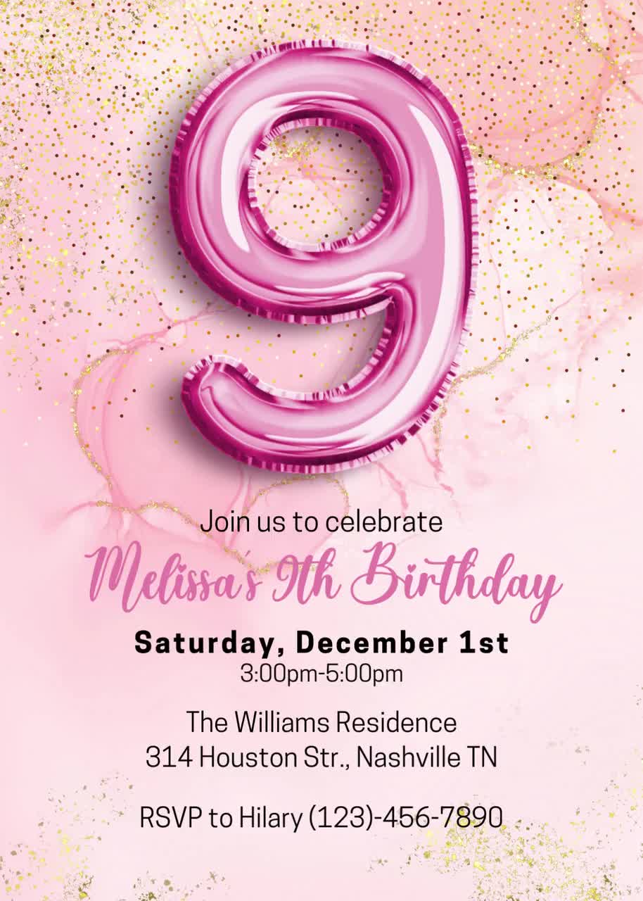 Pink_Foil_Balloon_9th_Birthday