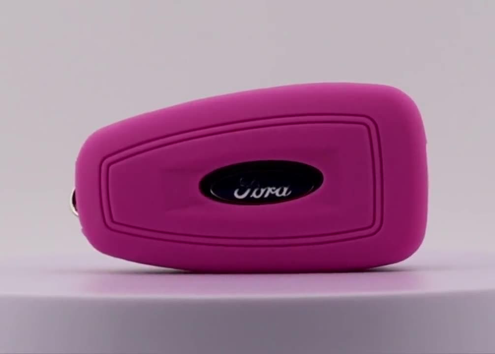 Articoli Regalo E Merchandising Rivestimento In Silicone Rosa Neon Custodia Per Chiave Auto A 3 - Foto 5