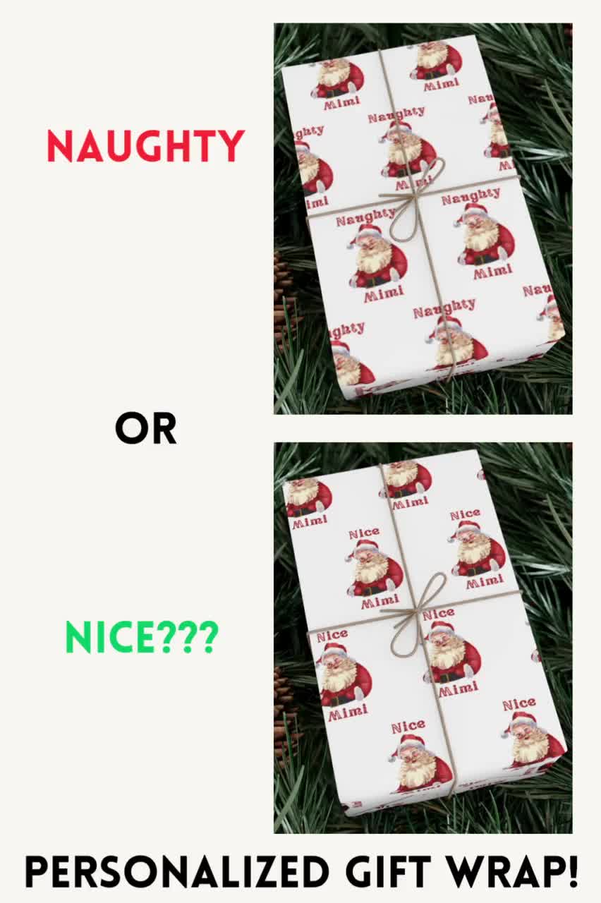 Personalized Santa Wrapping Paper