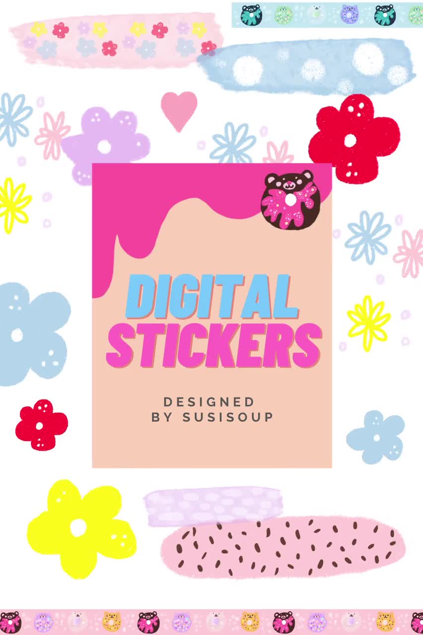 Highlighter Digital Stickers, Midliner Digital Sticker, Goodnotes, iPad and  Android, Student Digital Stickers, Study Digital Stickers 