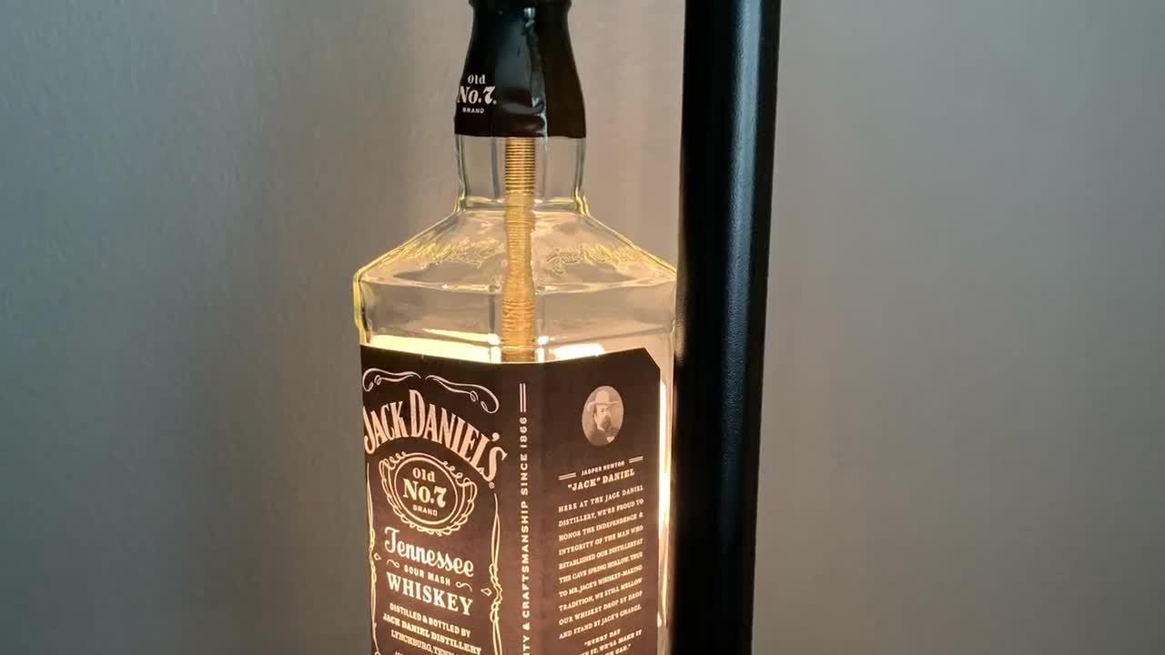 Jack Daniel's Lamp, Old No 7, Jack Daniel's Gift, Home Bar