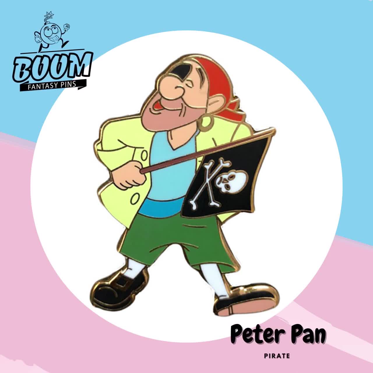 Peter Pan, Pirate Pin, Disney Fantasy Pin, Peter Pan for Disney