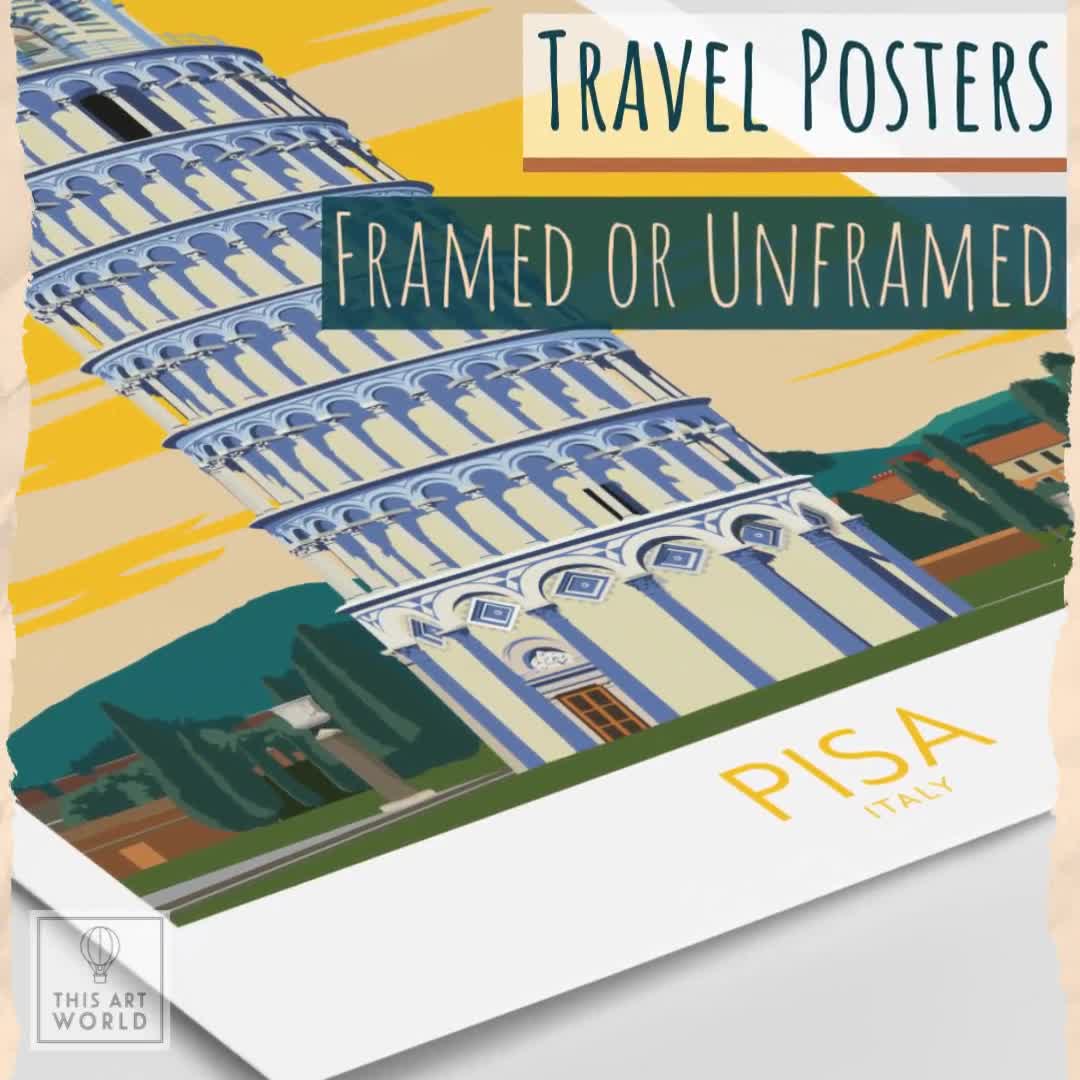 Page De Garde Cahier D italien Tour De Pize Impression de Pise Affiche de voyage Italie tour de Pise - Etsy France