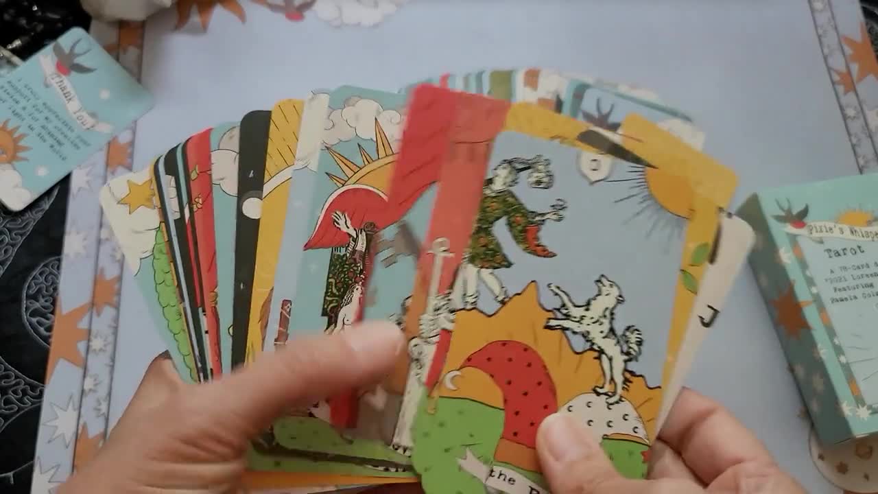 Pixie's Whisper Tarot Deck, Tarot Cards, Oracle Deck with Custom Tuck Box
