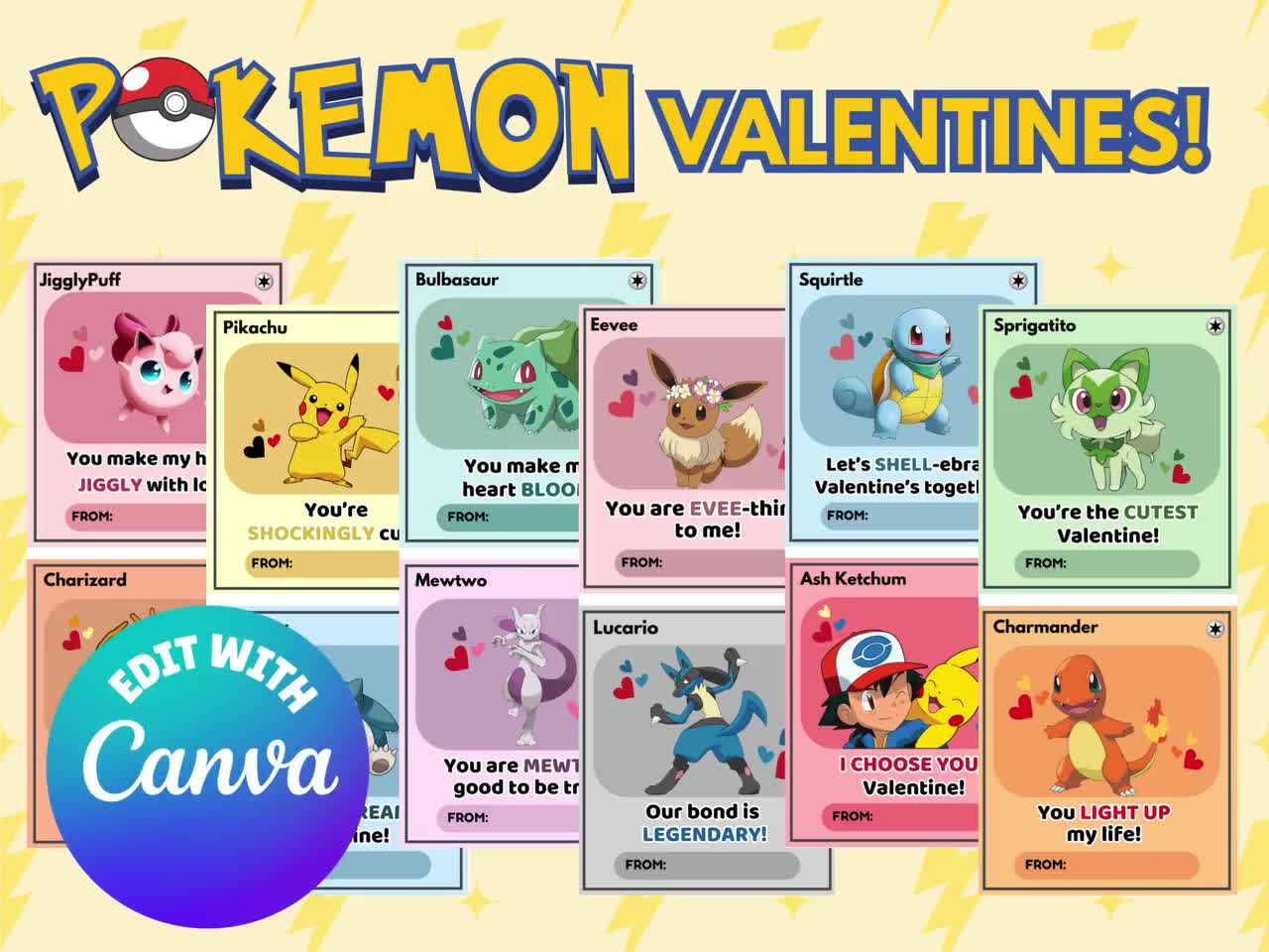 pokemon valentines cards walmart ColorBoxCrate Day for School Classroom Exchange, Valentine I Choose You 10 Pack, : Office Products Box folds flat into lid for storage Custom Pokemon Valentines Card |