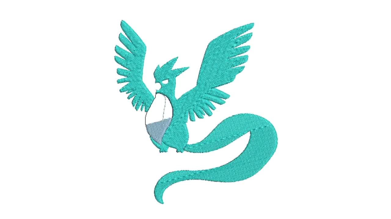 刺繍デザイン ポケモン フリーザー ポケモン刺繍機 ファイル / 4サイズ