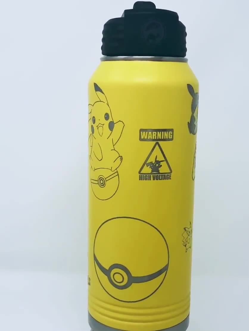 Pokemon Pikachu Distorted Colors Thermos Insulated Lunch Box 