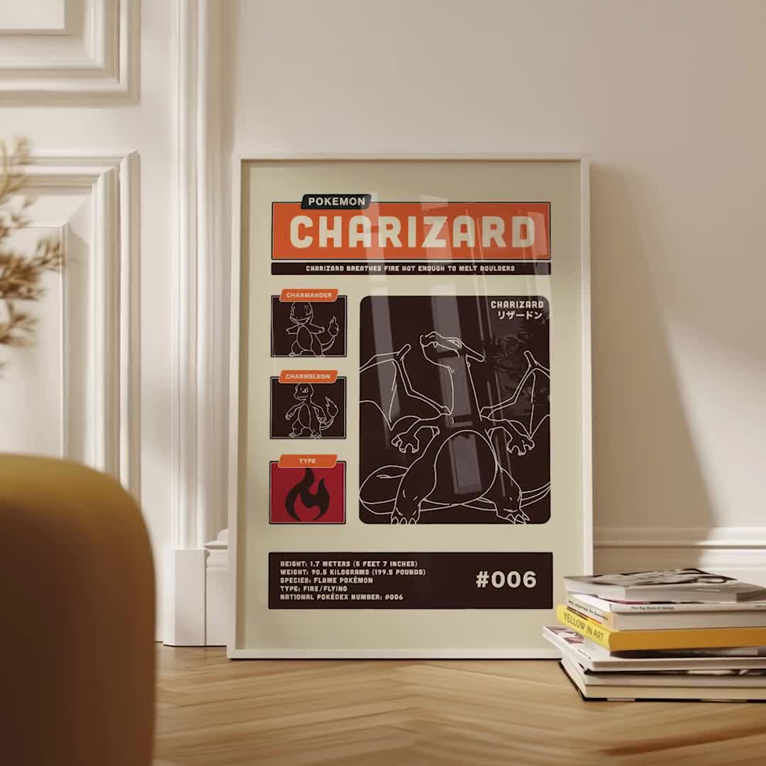 Pokemon Movie Poster Set of 3 - Colourful Scenery Prints, Charizard,  Blastoise, Venusaur, Original Art, Digital Download, Wall Decor, image size:1080x1080