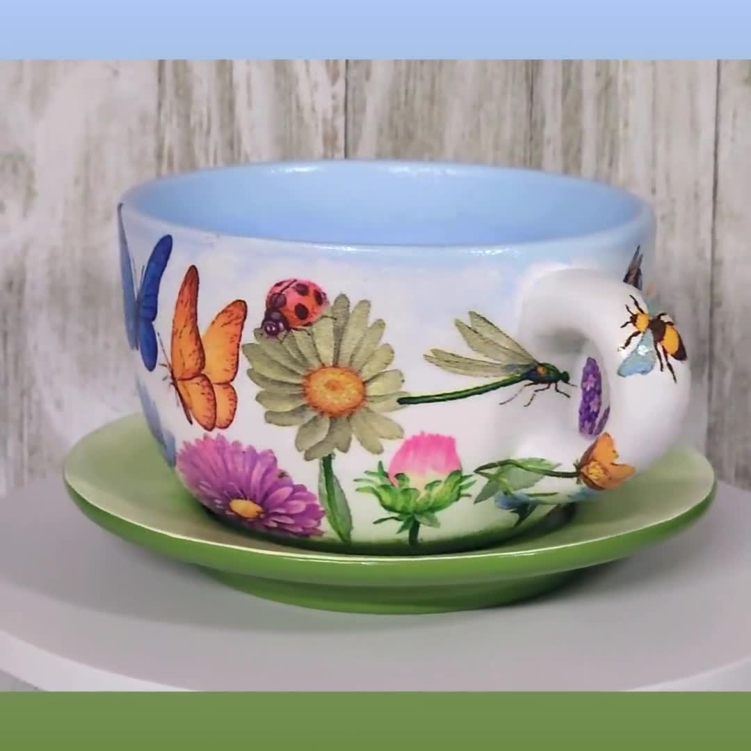 Giant Teacup Planters Crafting: DIY Garden Inspiration, image size:1080x1080