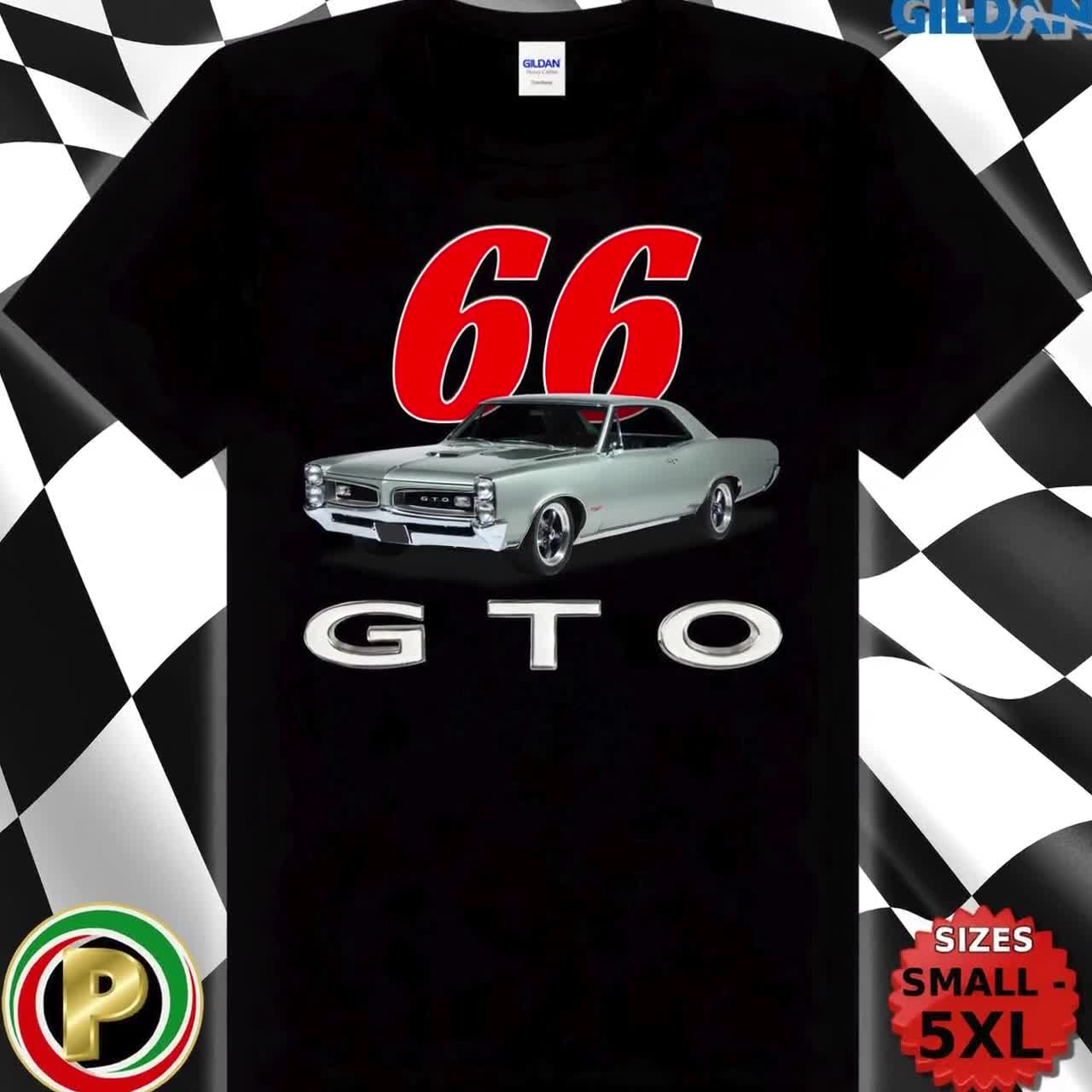 Pontiac Palmetto Green GTO 1966 Unisex Crewneck Black Tshirt