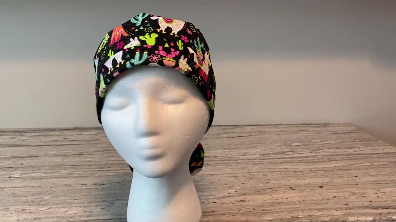 Surgical Scrub Caps, for Women, Light Pink, Pony Tail, Scrub Cap, Operating  Hat, Ponytail Scrub Hat, Scrub Hats, Scrub, 