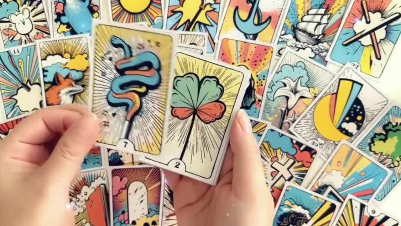 Lenormand Card Fortune Telling 36 Sheets Golden Lenormand