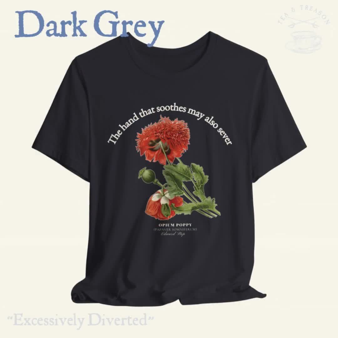 Opium Poppy Vintage Science Shirt: Deadly Lore Cotton Tee - Etsy