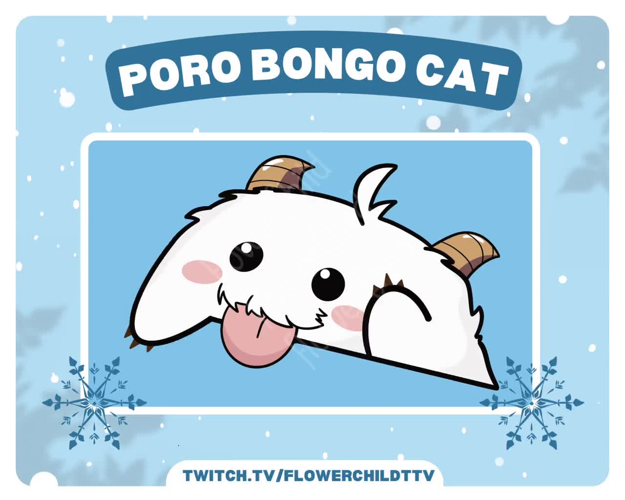 Emote animata Twitch del gatto Poro BongoEmote animata Twitch del gatto Poro Bongo  