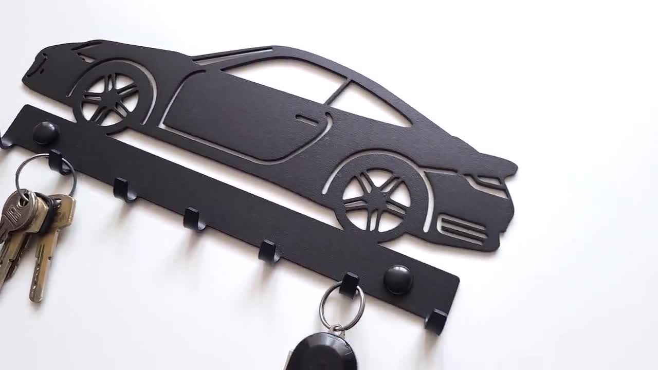 Porte-clés de voiture publicitaire en métal au format voiture L2911