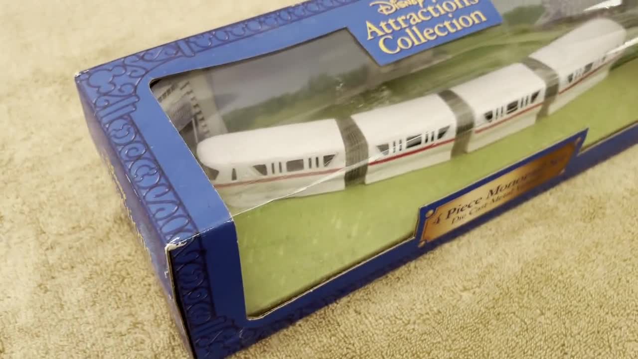 鉄道模型 Disney Monorail 4 Piece Die Cast l Vintage Walt Disney World 4 Piece Monorail Die Cast Metal