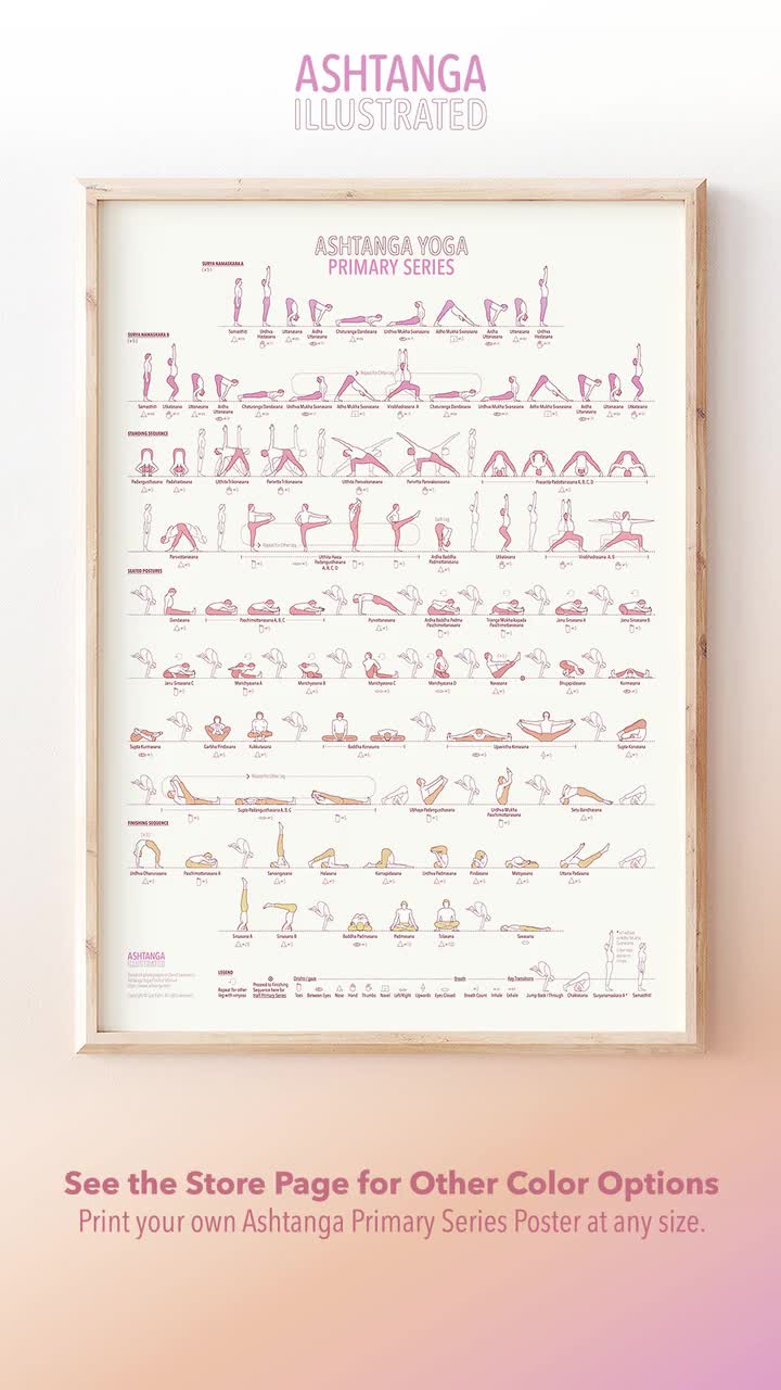 Yoga Poses Seated 25 Large Ashtanga Yoga Cards Print, Wall Art, Home Decor  - Etsy Finland