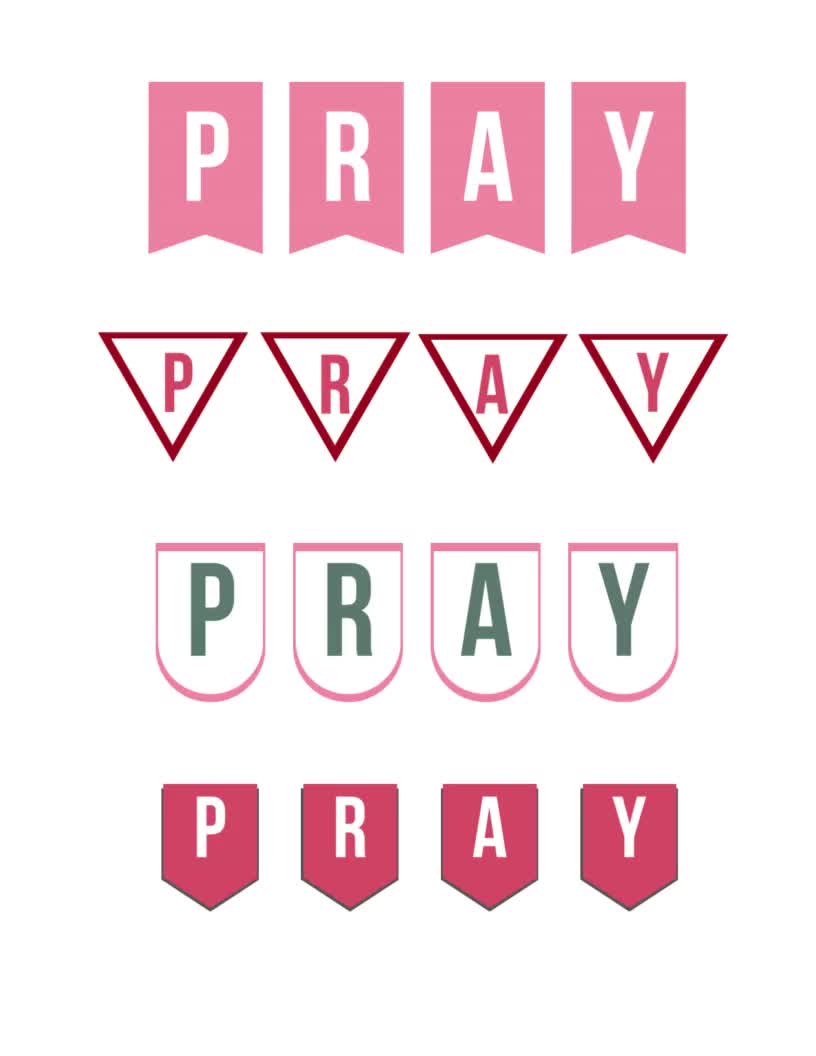 Printable Prayer Board Kit Variety Pack Christian Church Prayer
