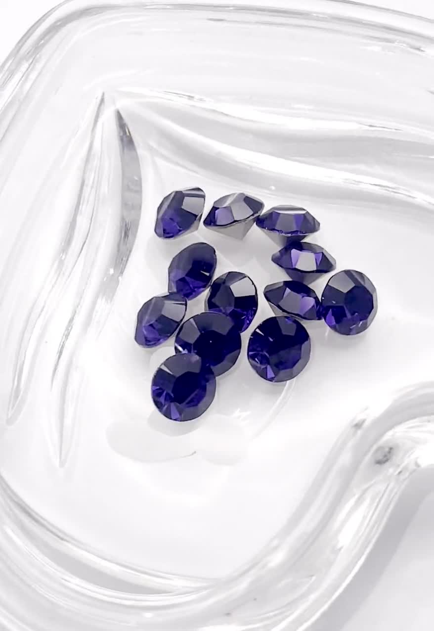 #限定 スワロフスキー#4228 6x3mm Col.Purple Velvet Swarovski 2058 Rhinestone Purple Velvet Tube – Crystal Couture