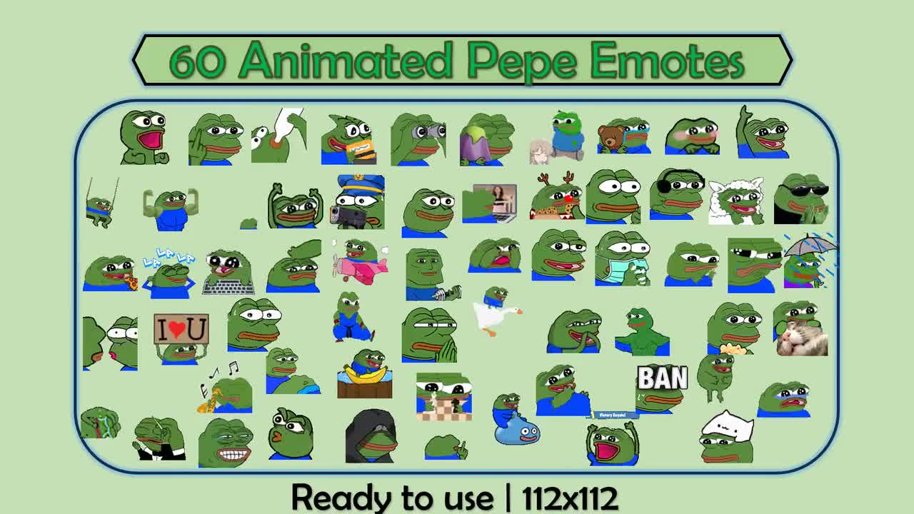 cheeky Poggers emote - peepo pepega twitch discord frog Pin by