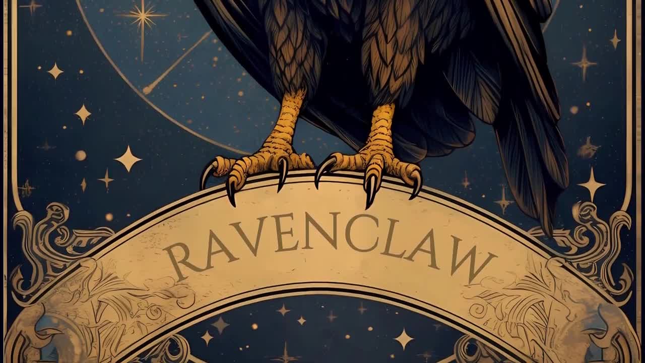 Mosaic Ravenclaw with Eagle