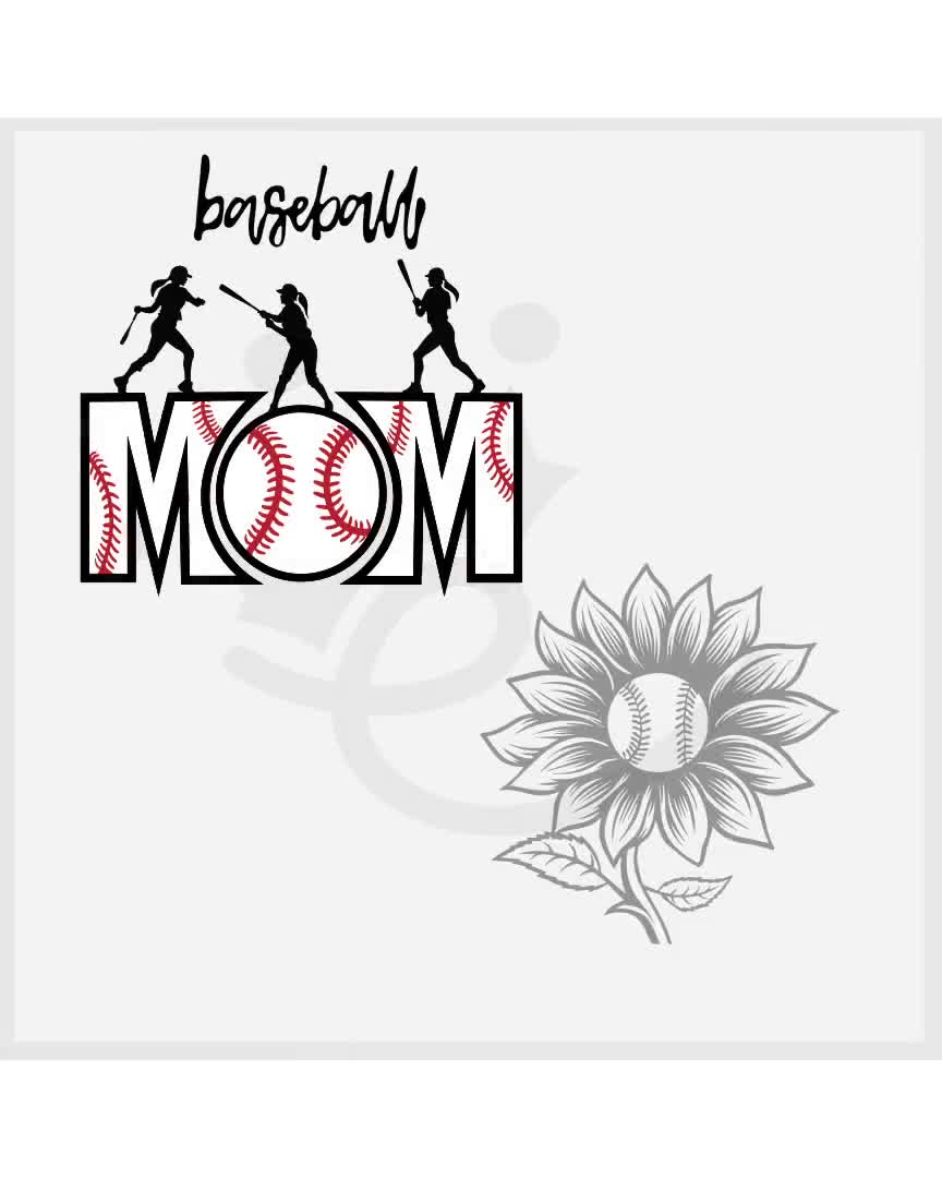 Retro Baseball Mama Sublimation Design, Baseball Mama - Inspire Uplift