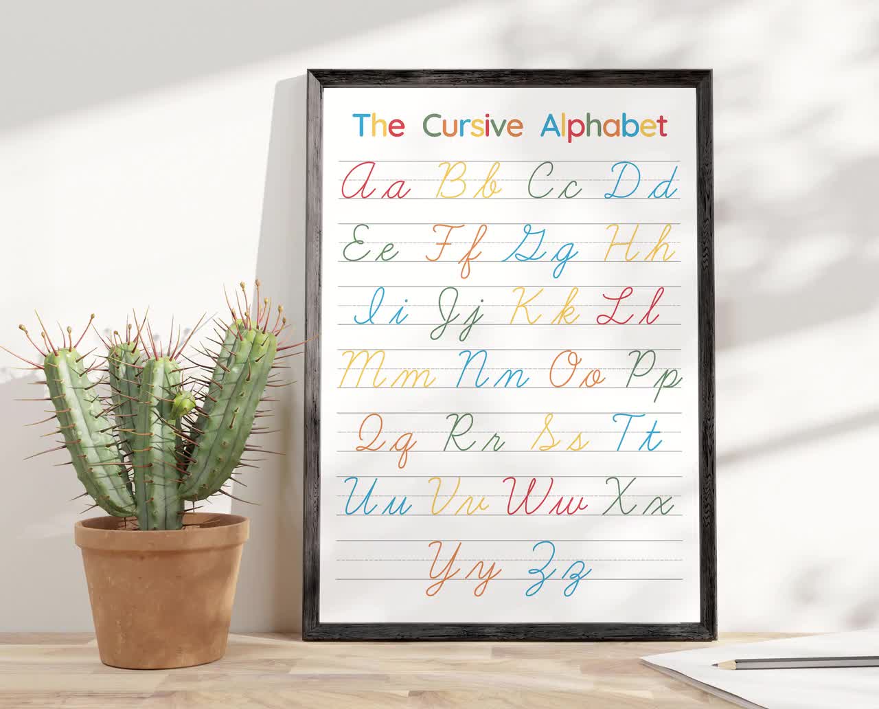 Cursive Letters Az Chart Printable